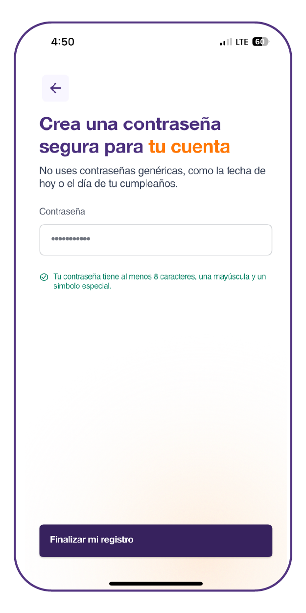 Instructivo crear contraseña app enerBit